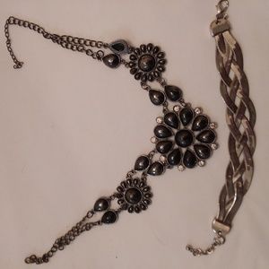 costume necklace and bracelet